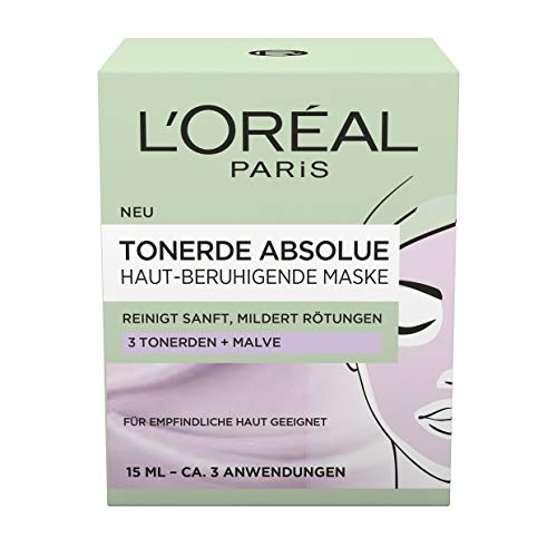 MASCARILLA FACIAL DESINTOXICANTE Y CALMANTE DE ARCILLA PURA 15ML. L'OREAL